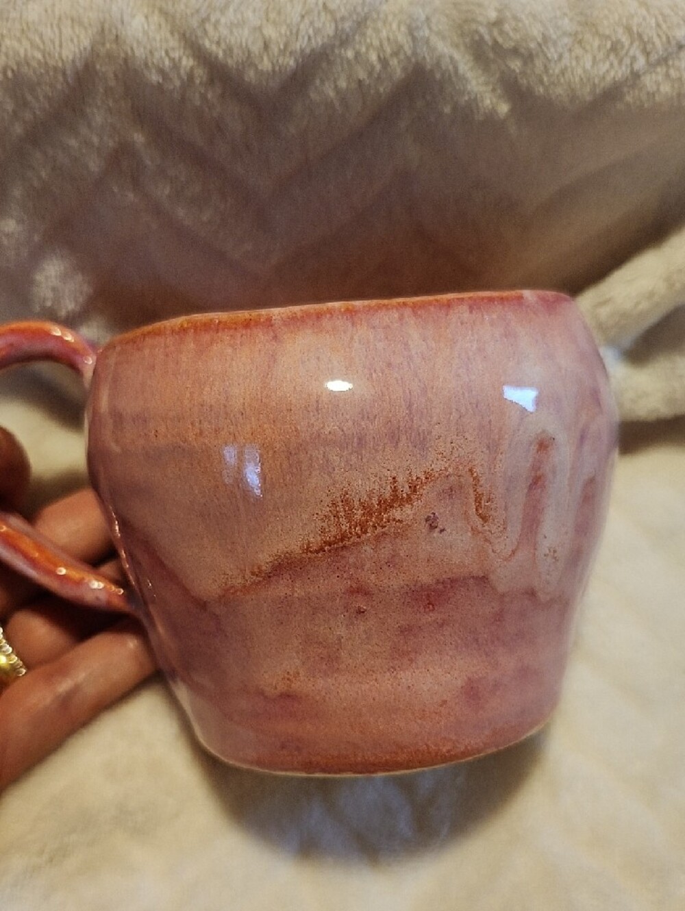 Handmade Pink Ceramic Mug